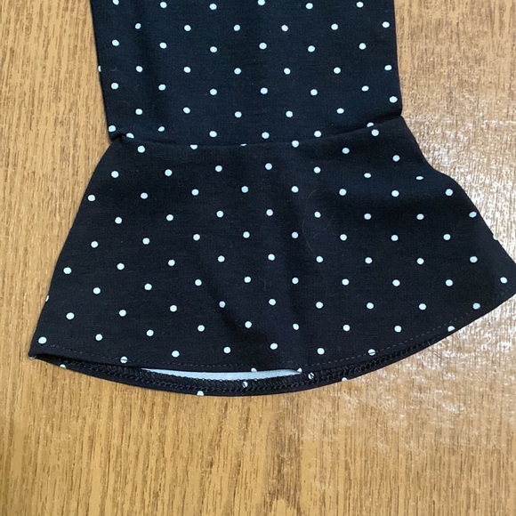 Old Navy black and white polkadot, dress, size L - Picture 5 of 6